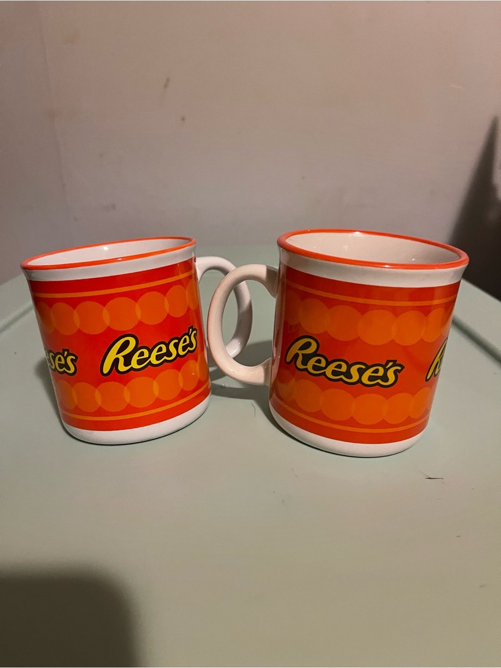 Orange Logo Ceramic Coffee Mug - Set of 2